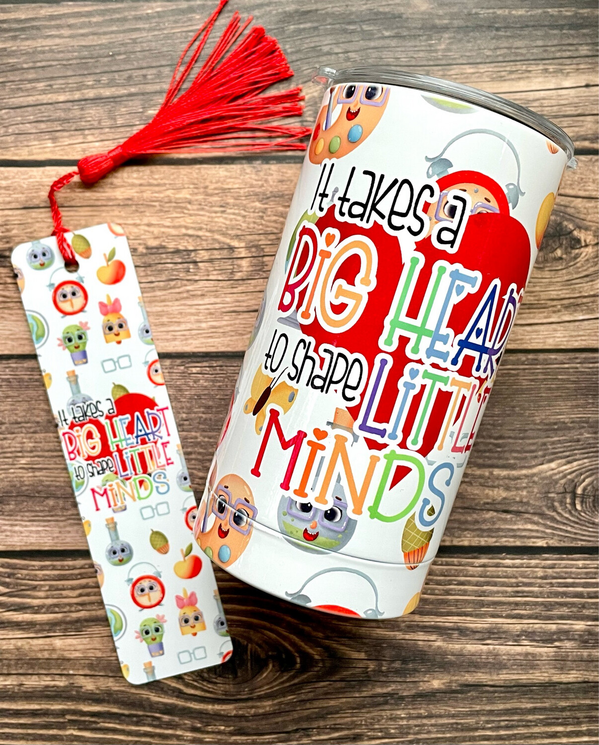 Teacher Combo -12Oz Mini Tumbler &amp; Bookmark
