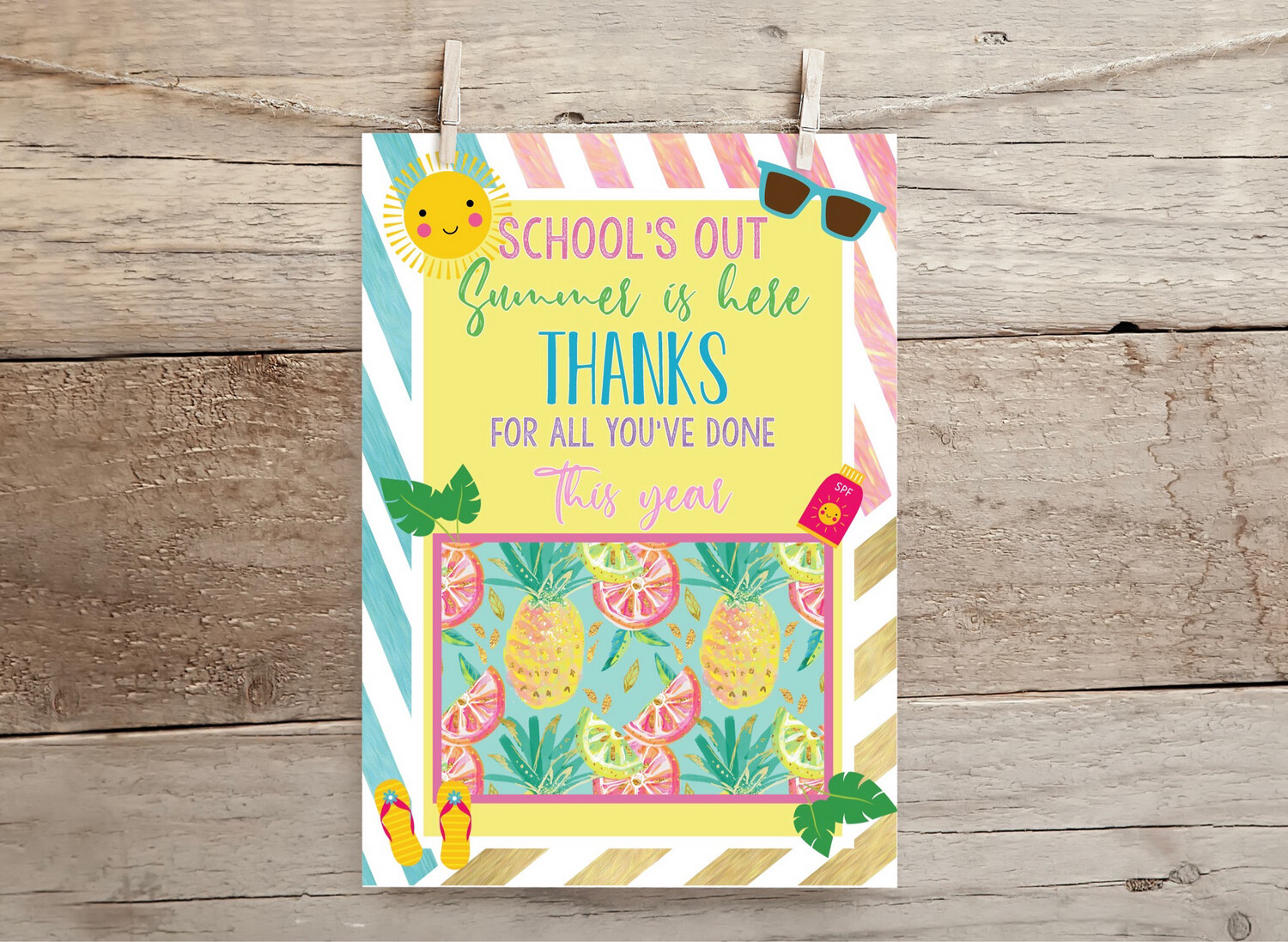 Teacher End Of Year Gift Card Holder