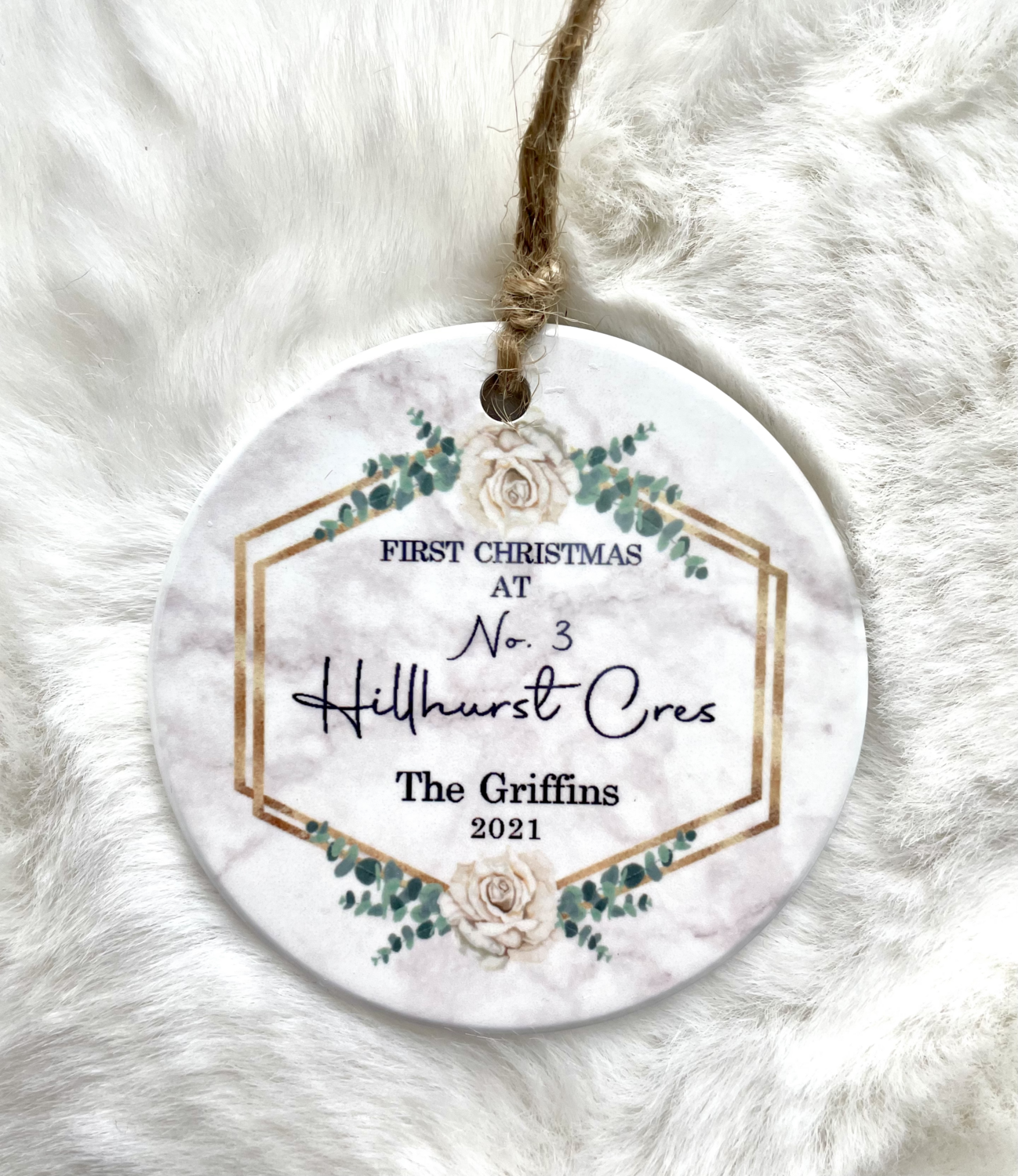 1st Christmas home ornament