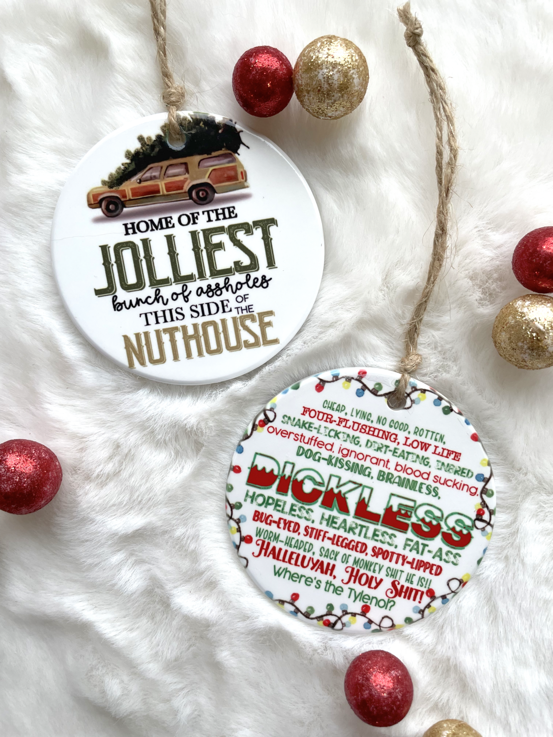 National Lampoon inspired ornaments