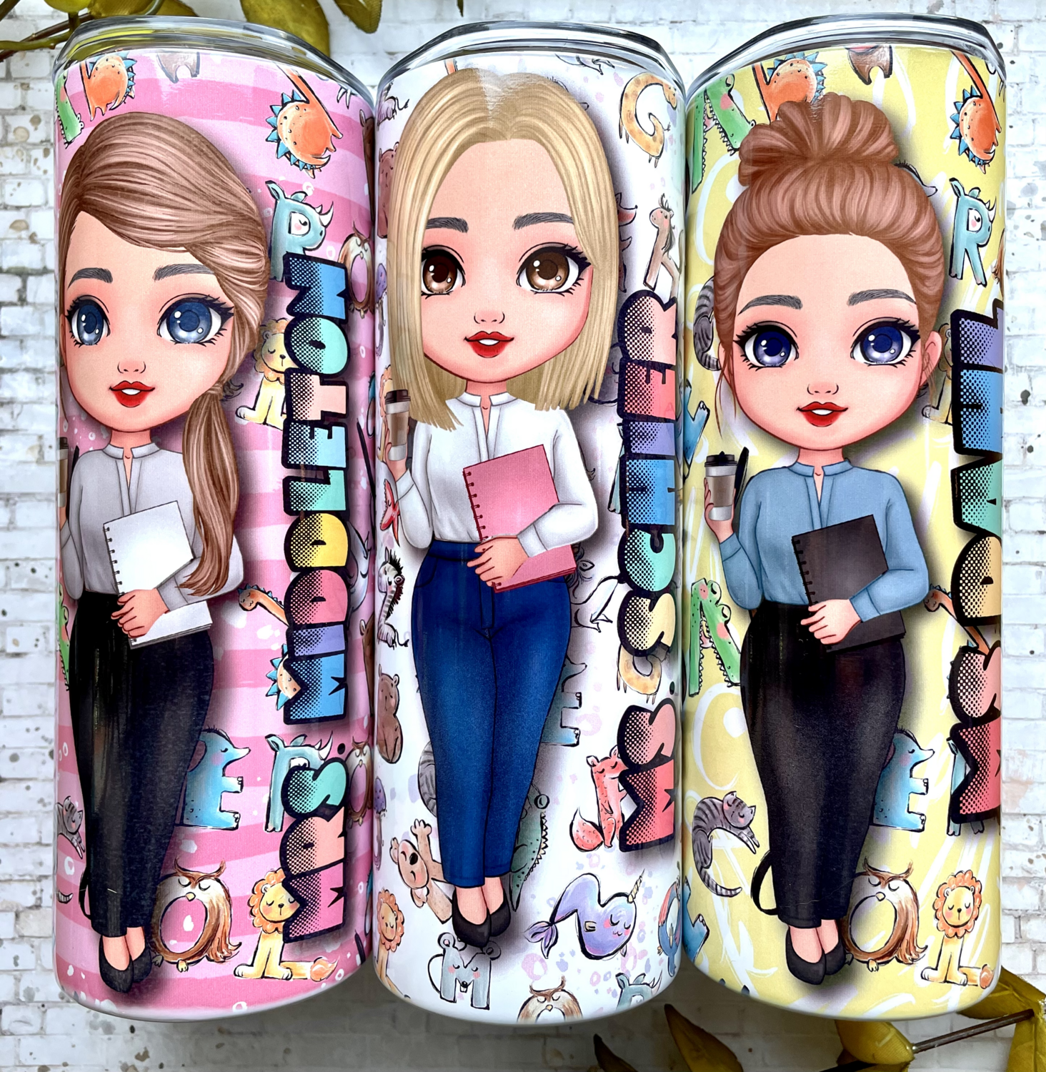 CHARACTER TUMBLERS
