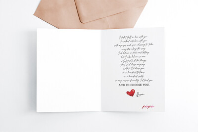 Custom Couple Valentines Card