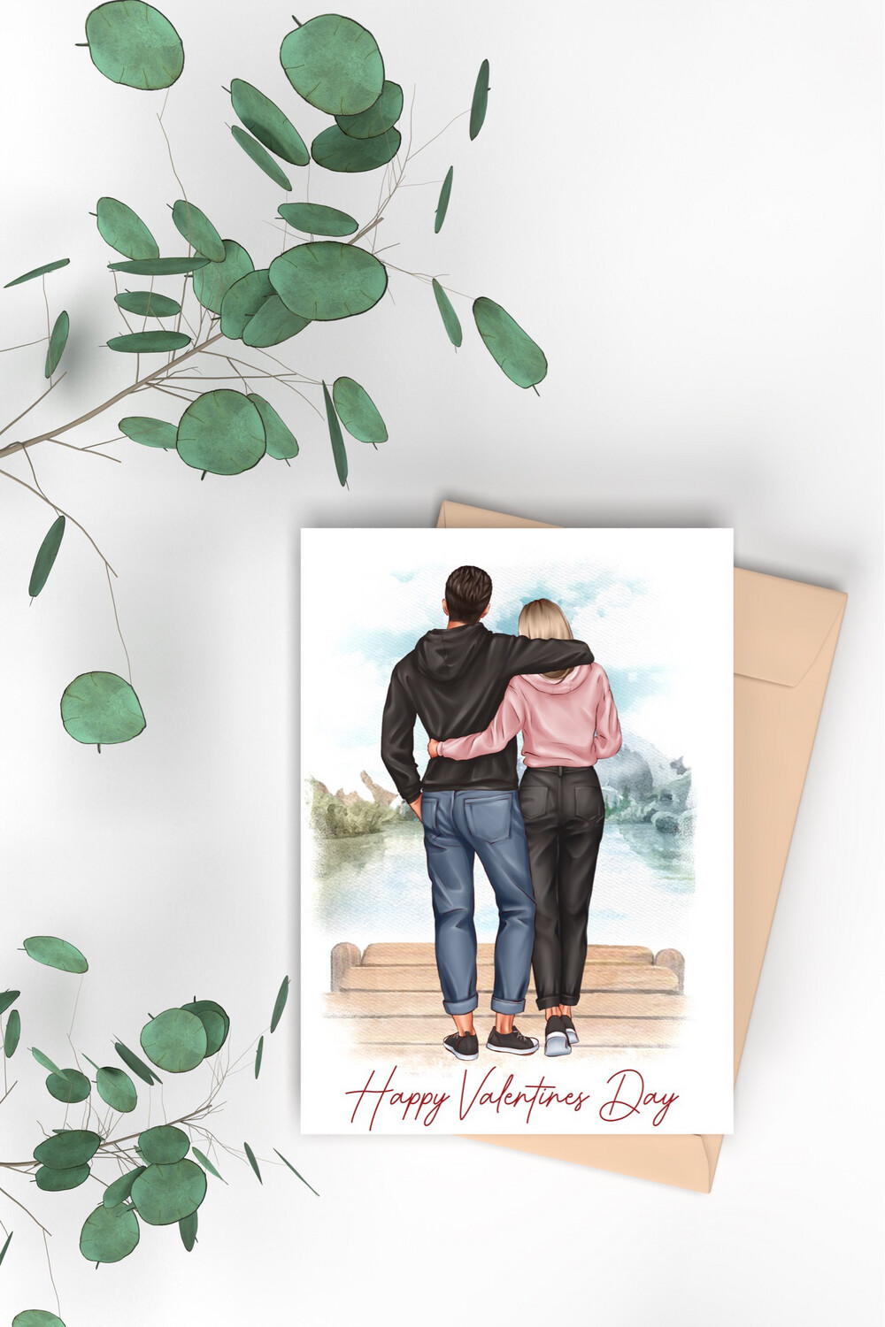 Custom Couple Valentines Card