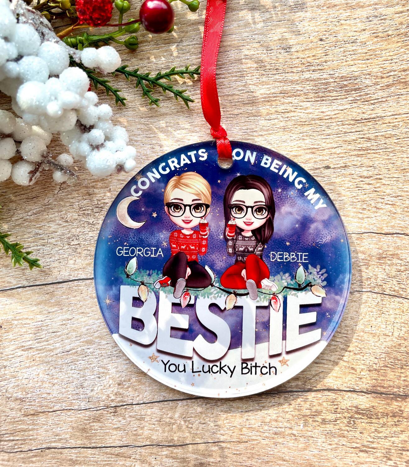 Bestie Ornament - You Lucky…
