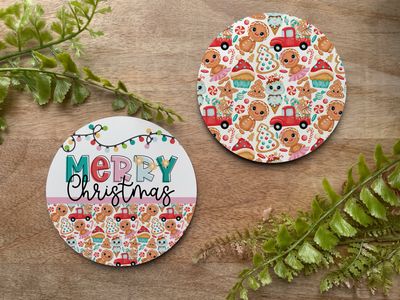 Coaster Set- Christmas Gingerbread