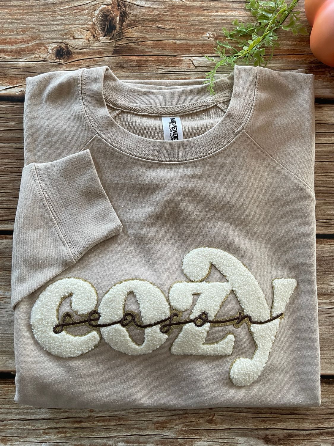 Cozy Season Crewneck Sweater, Sweater type: Raglan sleeve (non stretchy)