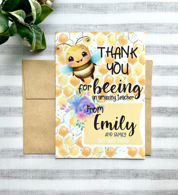 Thank You For BEEING And Amazing Teacher