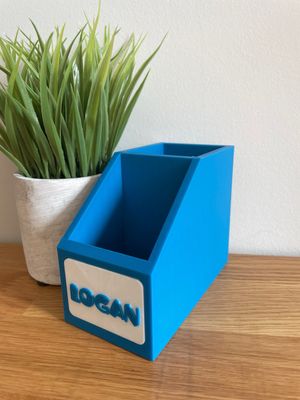 2 Compartment Desk Pencil Holder