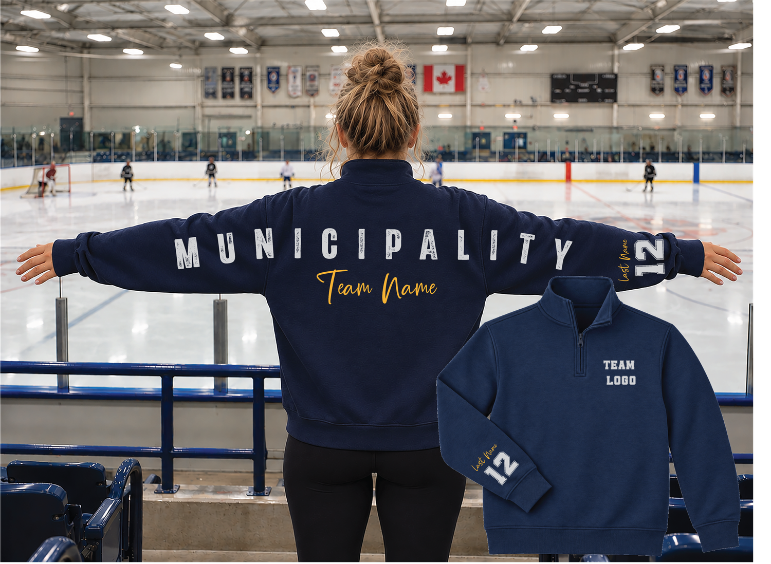 Custom Hockey Big Back Sweaters