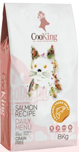 'Cooking Alimento Grain Free Super Premium Gato Adulto Salmón 8 kg