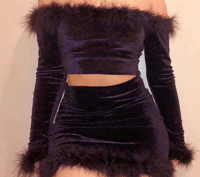 Off The shoulder skirt Set