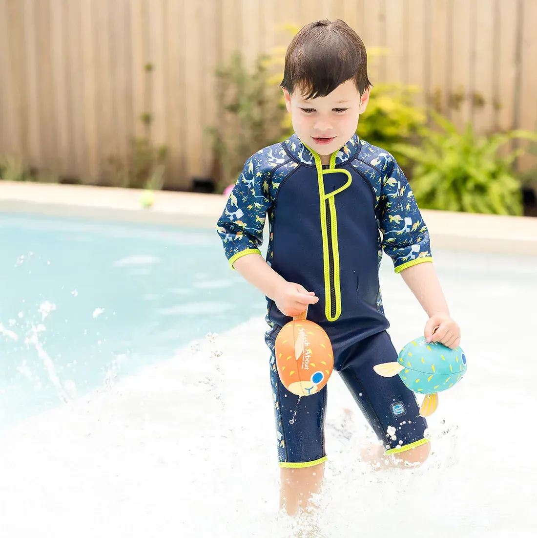 Big Cubs Shortie Wetsuit (ages 2-6 yrs) - strawberry fields, Size: 2-4 years