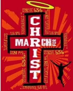 March For Christ- Short Sleeve T Shirt