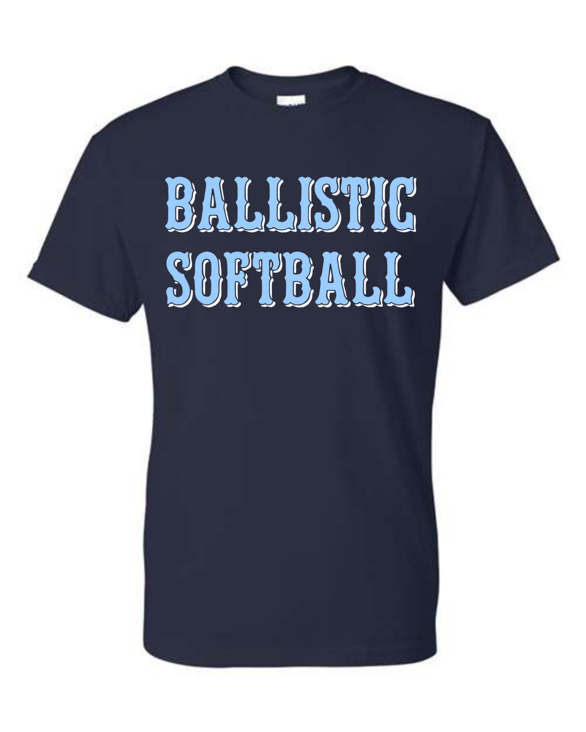 Ballistic Softball Navy Cotton Short Sleeve