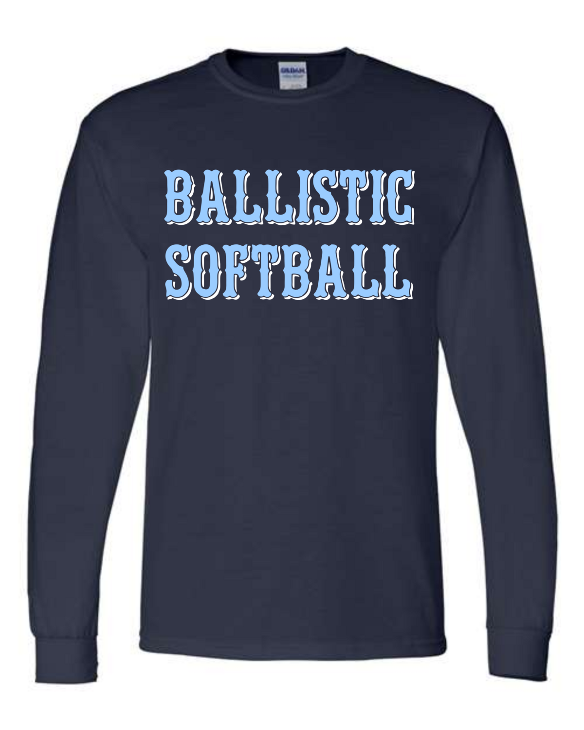 Ballistic Softball Navy Cotton Long Sleeve