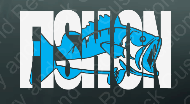 Fish on decal