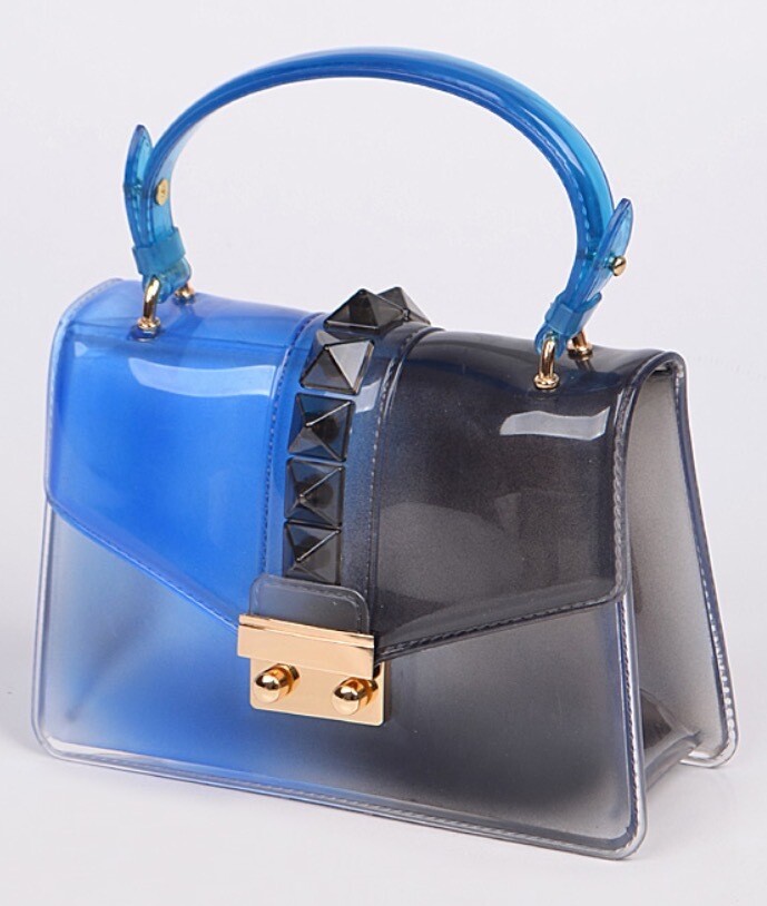 Blue and Black cobalt purse