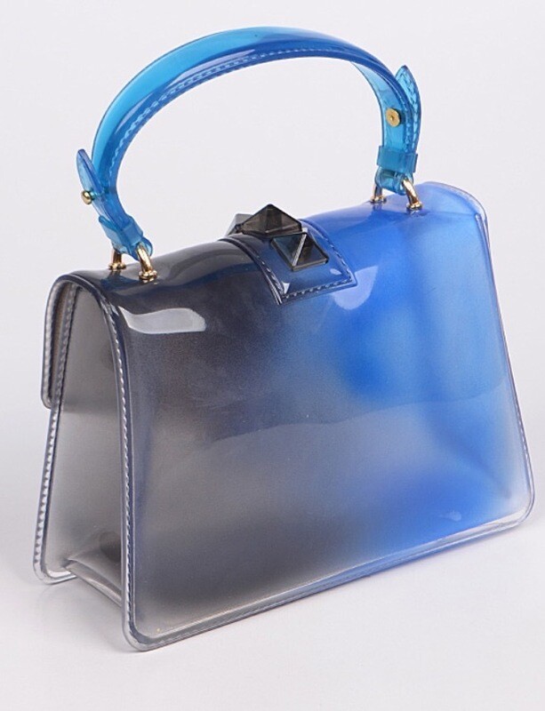 Blue and Black cobalt purse