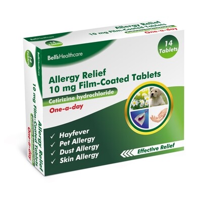 Bells Hayfever & Allergy Relief 10mg Tablet Cetirizine