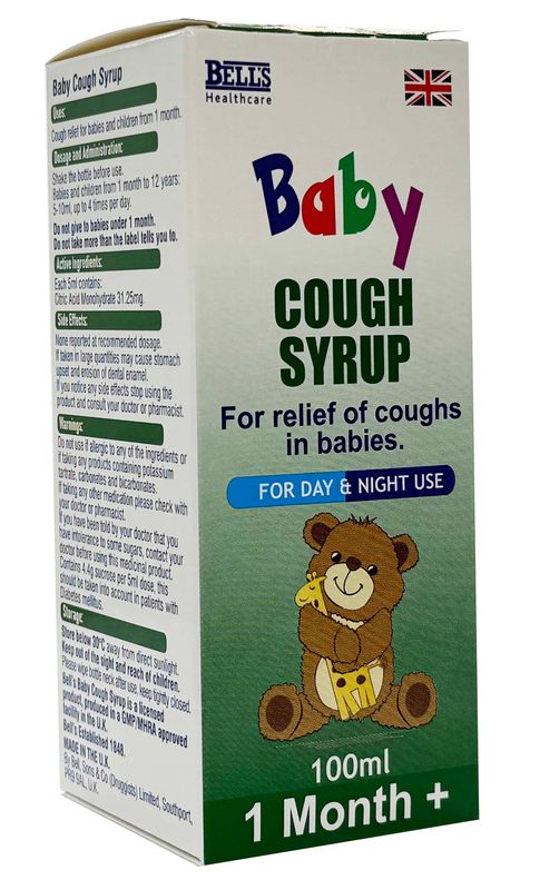 Bell's Healthcare Baby Cough 100ml  Improved formulation plus updated design