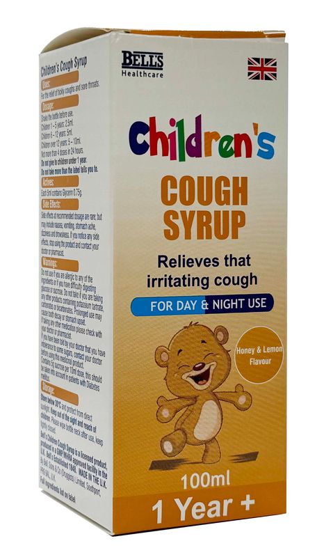 Bell's Healthcare Children's Cough Syrup Honey & Lemon 100ml 1 Year +