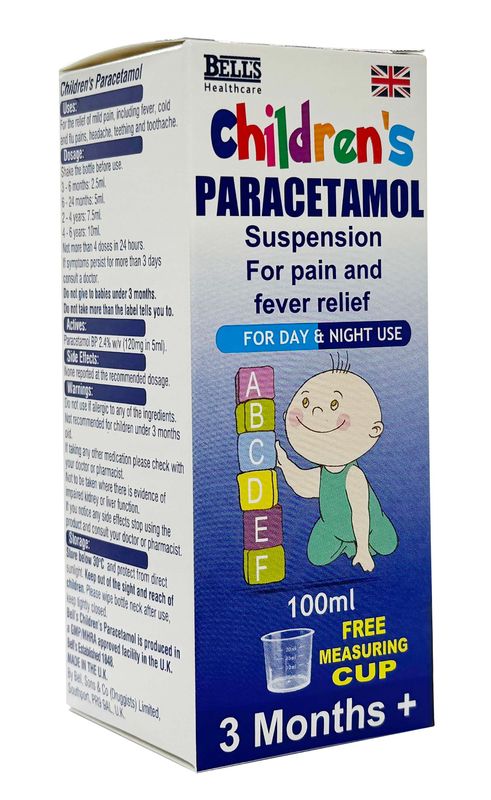 Bell's Healthcare Children's Paracetamol 100ml 3 Months +