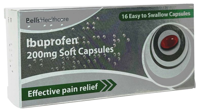 Bell's  Healthcare Ibuprofen 200mg Soft Capsule (Liquid)