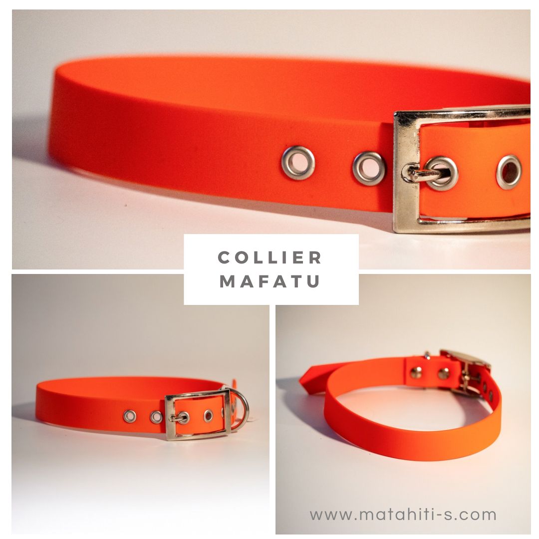 Collier modèle &quot;Mafatu&quot; version chiot 