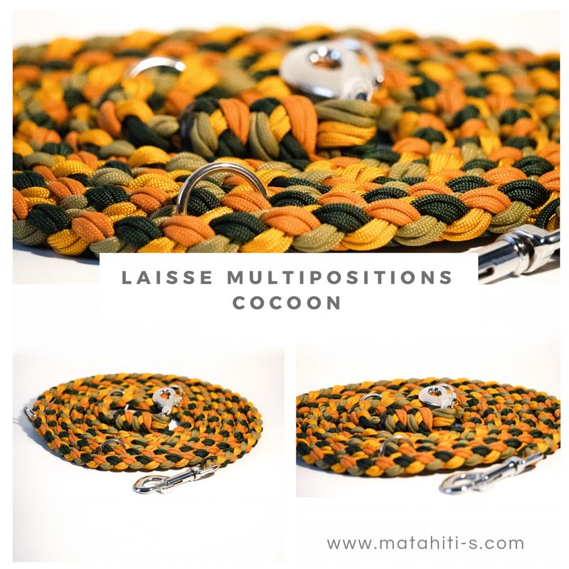 Laisse multipositions modèle «&nbsp;Cocoon&nbsp;»