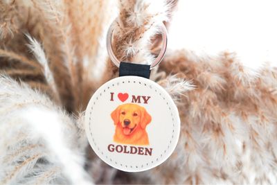 Porte clé I LOVE MY GOLDEN