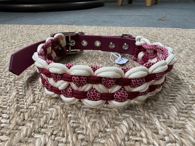 Collier Tilé bordeaux