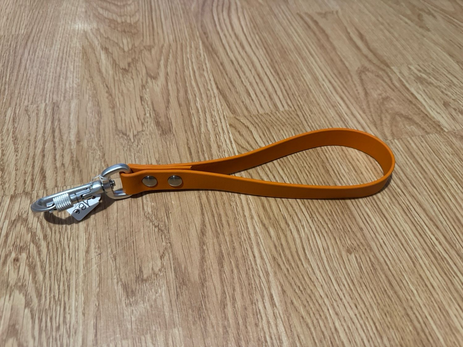 Poignée biothane orange rouille 