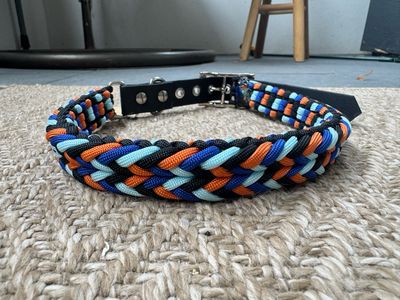 Collier Reao - bleu orange
