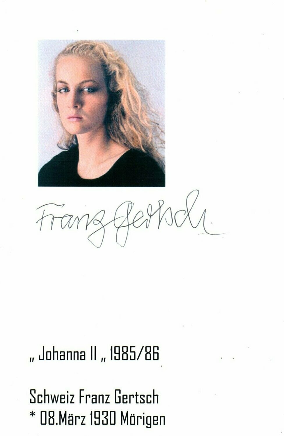 Gertsch, Franz