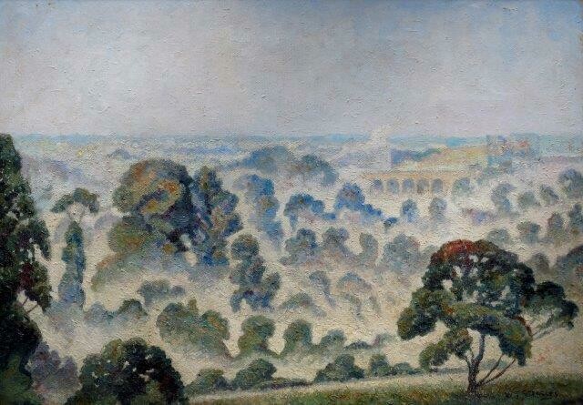 Essex Landscape, Early Morning. Walter Steggles