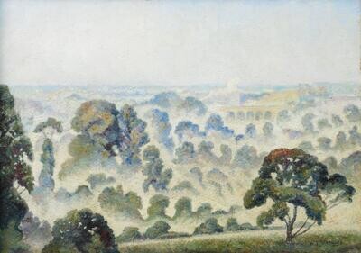 Essex Landscape, (Early Morning). Walter Steggles. 425mm x 605mm