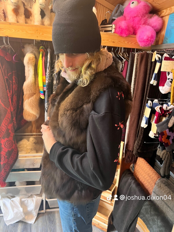 Fur Coat Brown 100% Alpaca Fleece