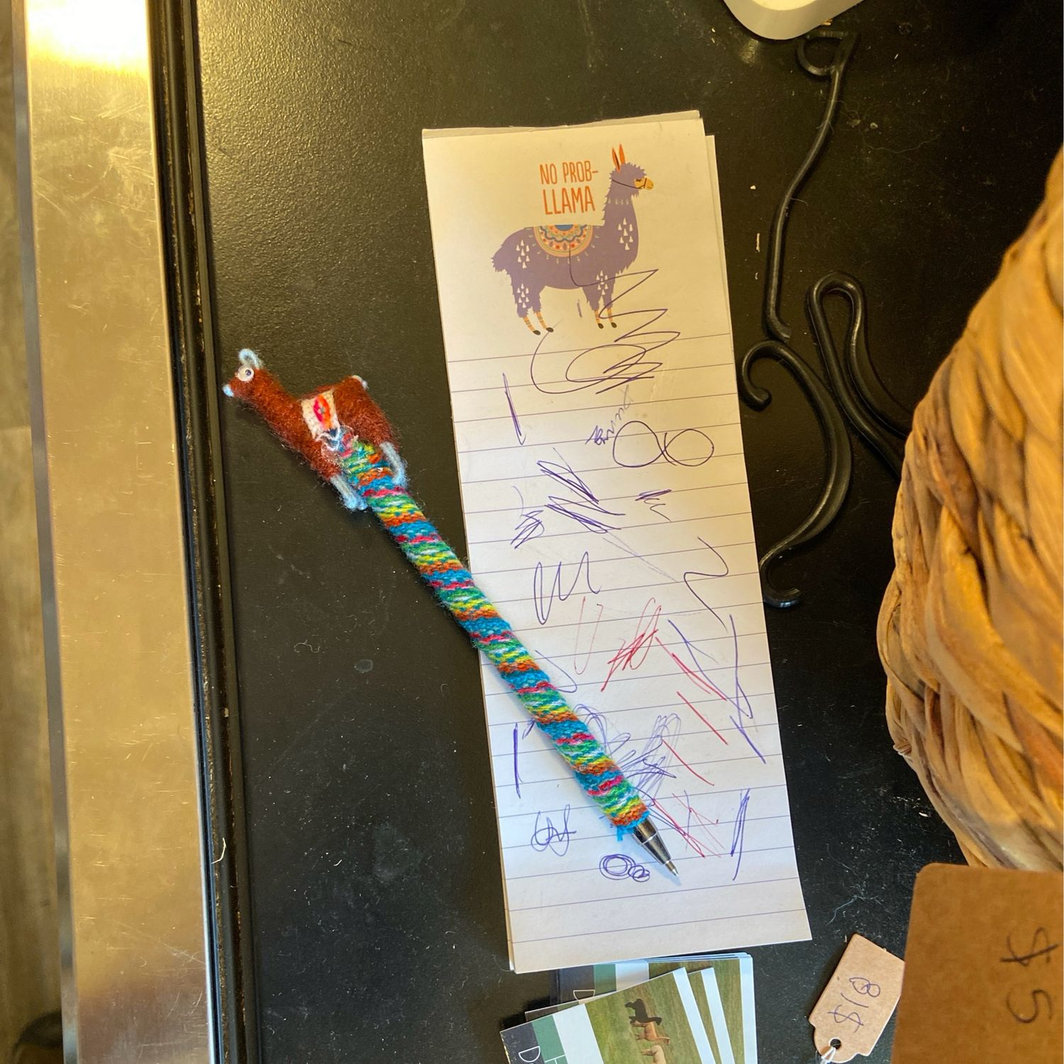 Pen, Topped By Standing Alpaca