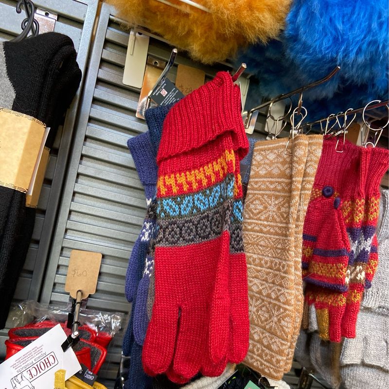Knit Gloves, 100% Baby Alpaca