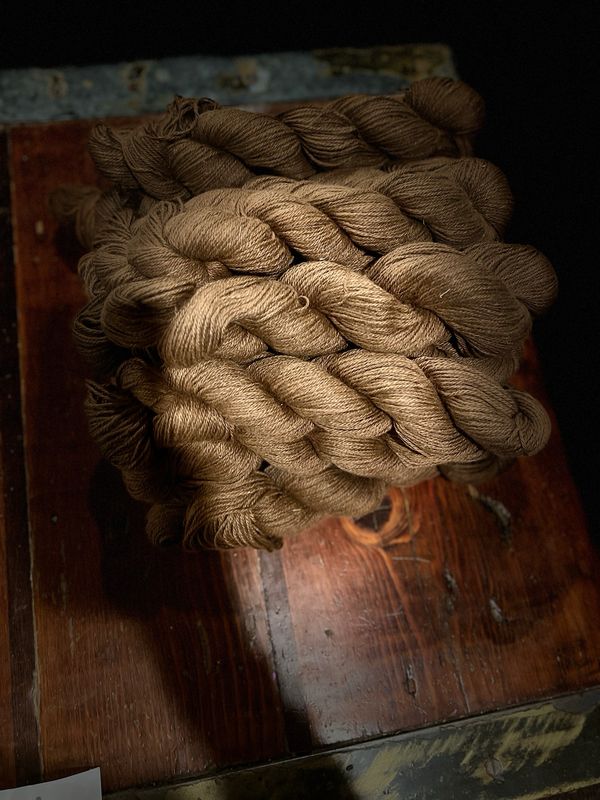 Brown Yarn 3 Ply Sport 100% Baby Alpaca