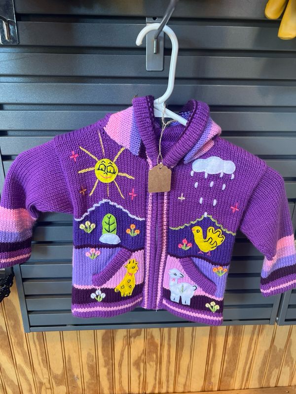 Toddler Sweater Purple Size Two