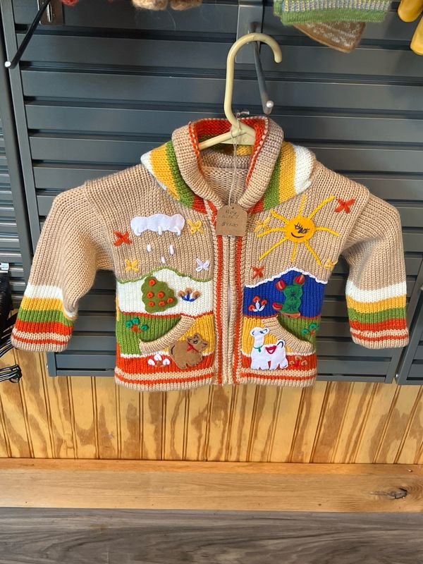 Toddler Sweater Tan Size Two