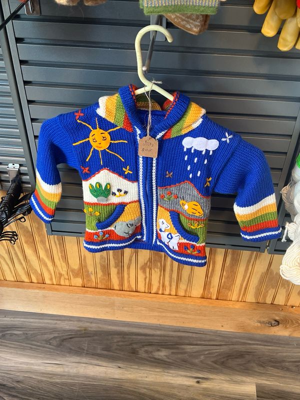 Toddler Sweater Blue Size Two