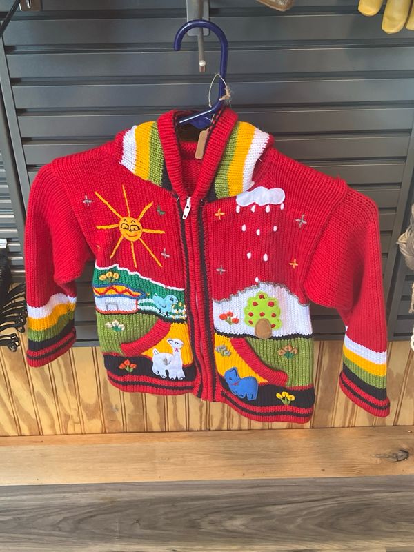 Toddler Sweater Red Size Six