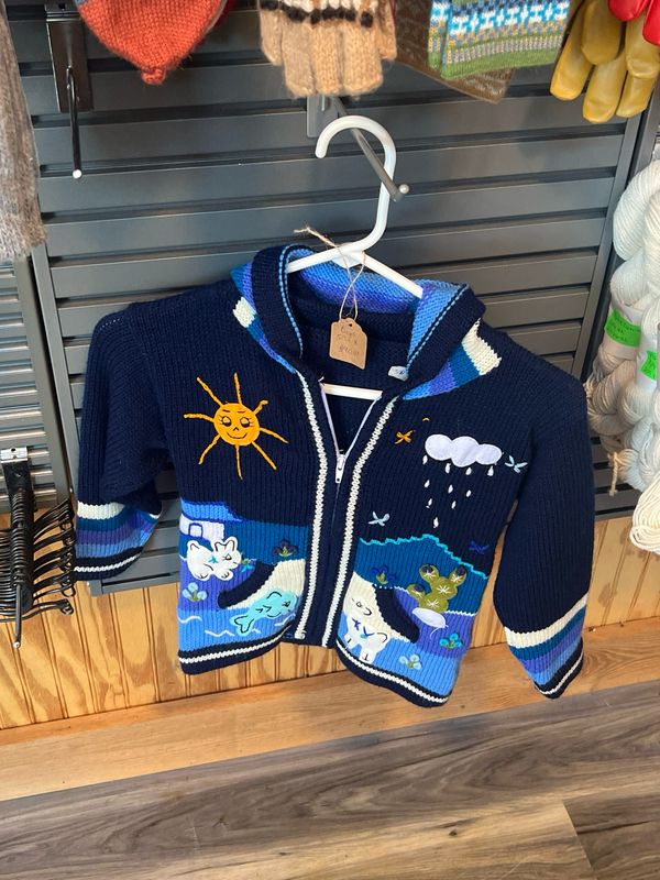 Toddler Sweater Blue Size 8
