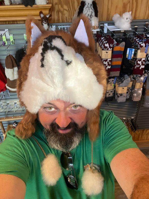 Ukrainian Style Fox Hat Made Of 100% Alpaca