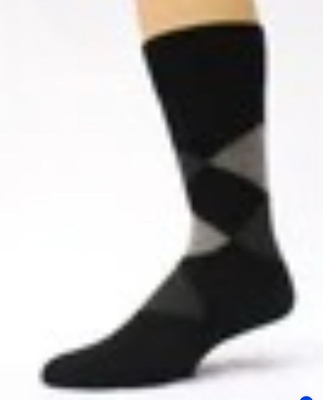 Alpaca Argyle Socks X-large Black