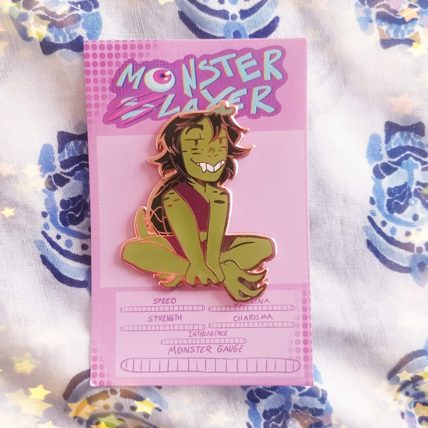 Monster Enamel Badge
