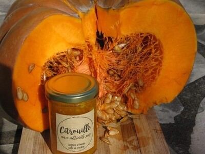 Confiture Citrouille à l'orange et aux Abricots 230g Confiture Citrouille à l'orange et aux Abricots 230g
