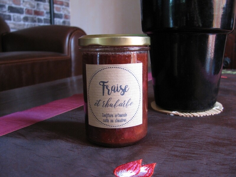 Confiture Fraises et Rhubarbe 240g
